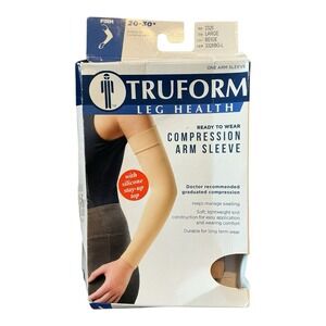 Truform Leg Health Compression Arm Sleeve Large Beige 20–30 mmHg